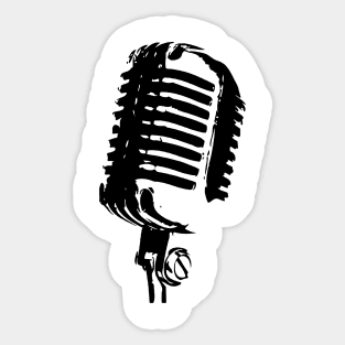 hip hop microphone Sticker